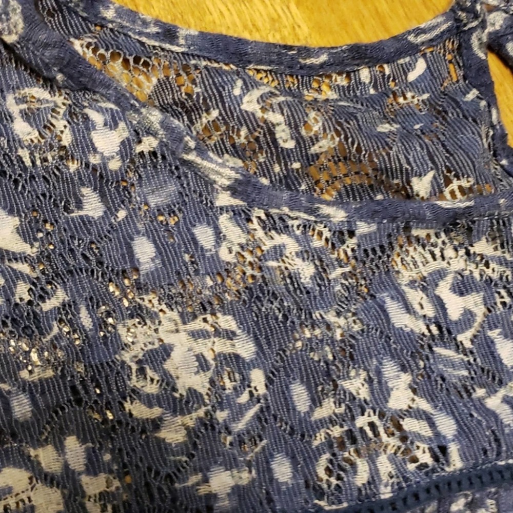 Lucky Brand boho babydoll top sz medium - Picture 3 of 5